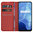 Leather Wallet Case & Card Holder Pouch for realme 7 5G - Red