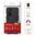 Slim Armour Tough Shockproof Case & Stand for OnePlus 9 - Black