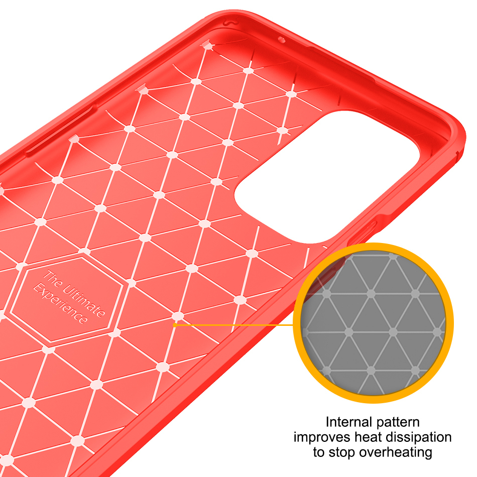 Flexi Slim Carbon Fibre Case for OnePlus 9 (Red)