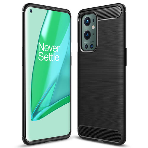 Flexi Slim Carbon Fibre Case for OnePlus 9 Pro - Brushed Black