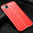 Flexi Slim Litchi Texture Case for Huawei Y5p - Red Stitch