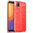 Flexi Slim Litchi Texture Case for Huawei Y5p - Red Stitch