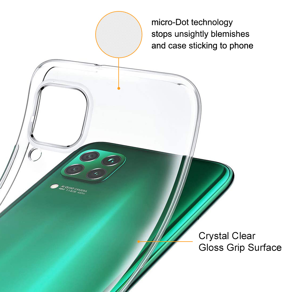 Flexi Slim Gel Case for Huawei Nova 7i - Clear (Gloss Grip)