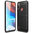Flexi Slim Carbon Fibre Case for Motorola Moto E7 Power - Brushed Black