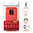 Flexi Slim Carbon Fibre Case for Motorola Moto E7 - Brushed Red