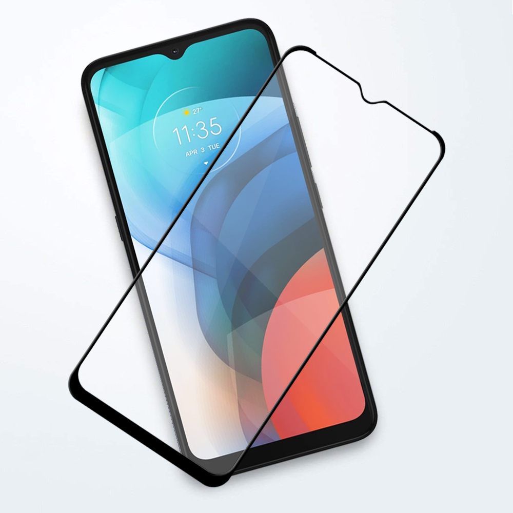 Full Tempered Glass Screen Protector for Motorola Moto E7