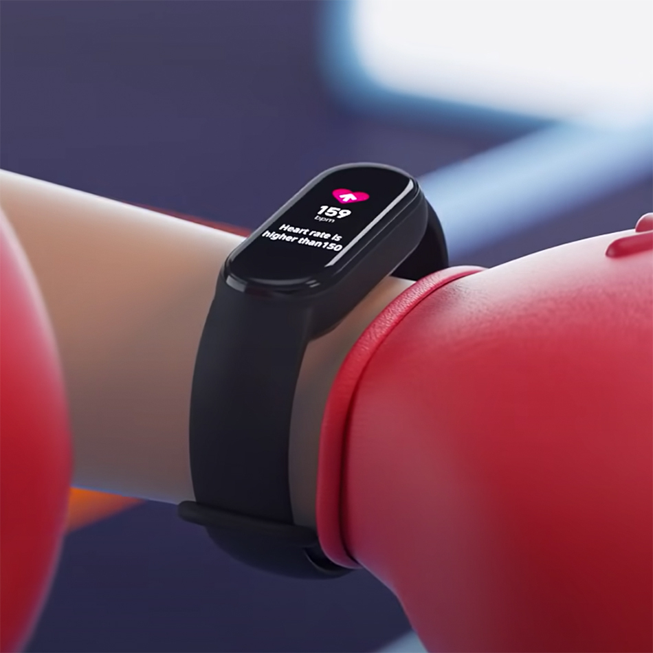 Mi band for outlet blood pressure