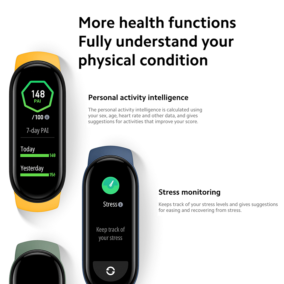 Xiaomi Mi Band 6 Blood Pressure Heart Rate Sleep Tracker