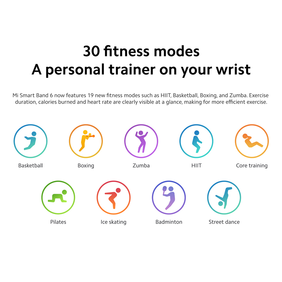Xiaomi Mi Band 6 Blood Pressure Heart Rate Sleep Tracker