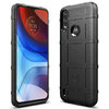 Anti-Shock Grid Texture Tough Case for Motorola Moto E7 Power - Black