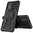 Dual Layer Rugged Tough Case & Stand for Samsung Galaxy A32 4G - Black