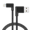 Double Right Angle (90 Degree) USB Lightning Charging Cable (1m) for iPhone / iPad