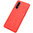 Flexi Slim Litchi Texture Case for Oppo Find X2 Neo - Red Stitch