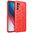 Flexi Slim Litchi Texture Case for Oppo Find X3 Lite - Red Stitch