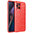 Flexi Slim Litchi Texture Case for Oppo Find X3 Pro - Red Stitch