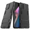 Slim Armour Tough Shockproof Case & Stand for Oppo Find X3 Pro - Black