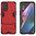 Slim Armour Tough Shockproof Case & Stand for Oppo Find X3 Pro - Red