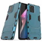 Slim Armour Tough Shockproof Case & Stand for Oppo Find X3 Pro - Blue