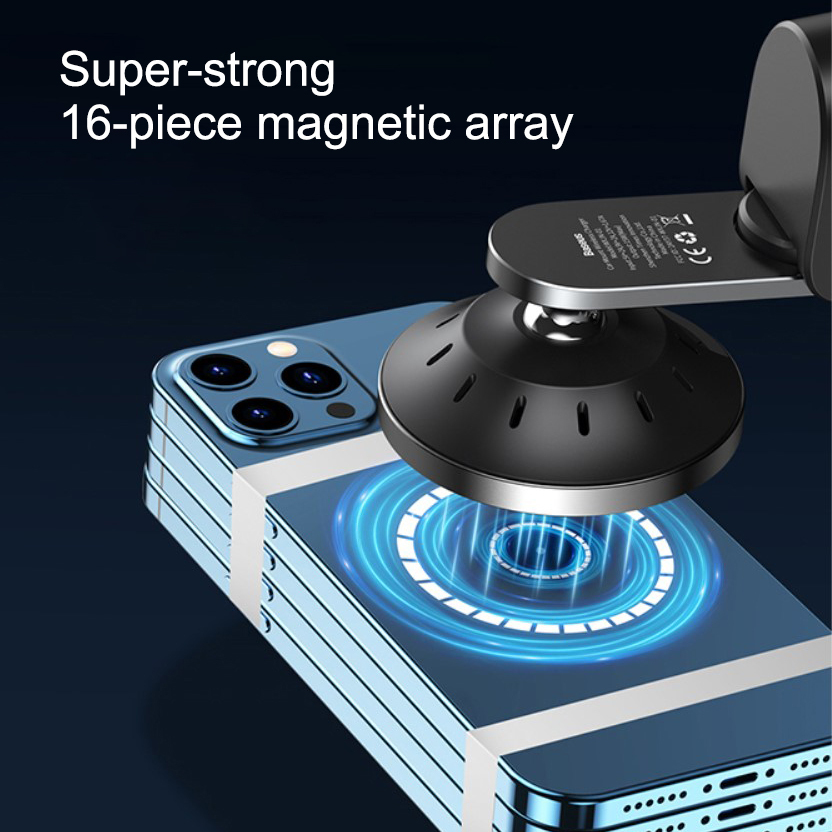 Baseus Big Energy (15W) MagSafe Car Holder / Wireless Charger / Air Vent / Dashboard Mount
