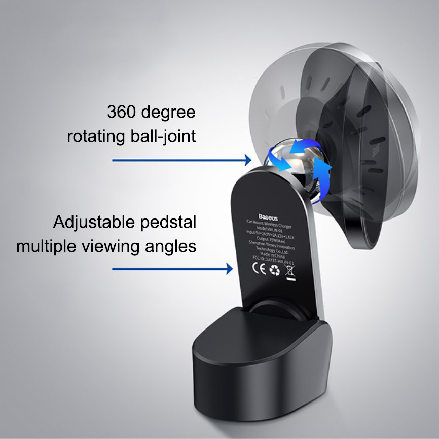 Baseus Big Energy (15W) MagSafe Car Holder / Wireless Charger / Air Vent / Dashboard Mount