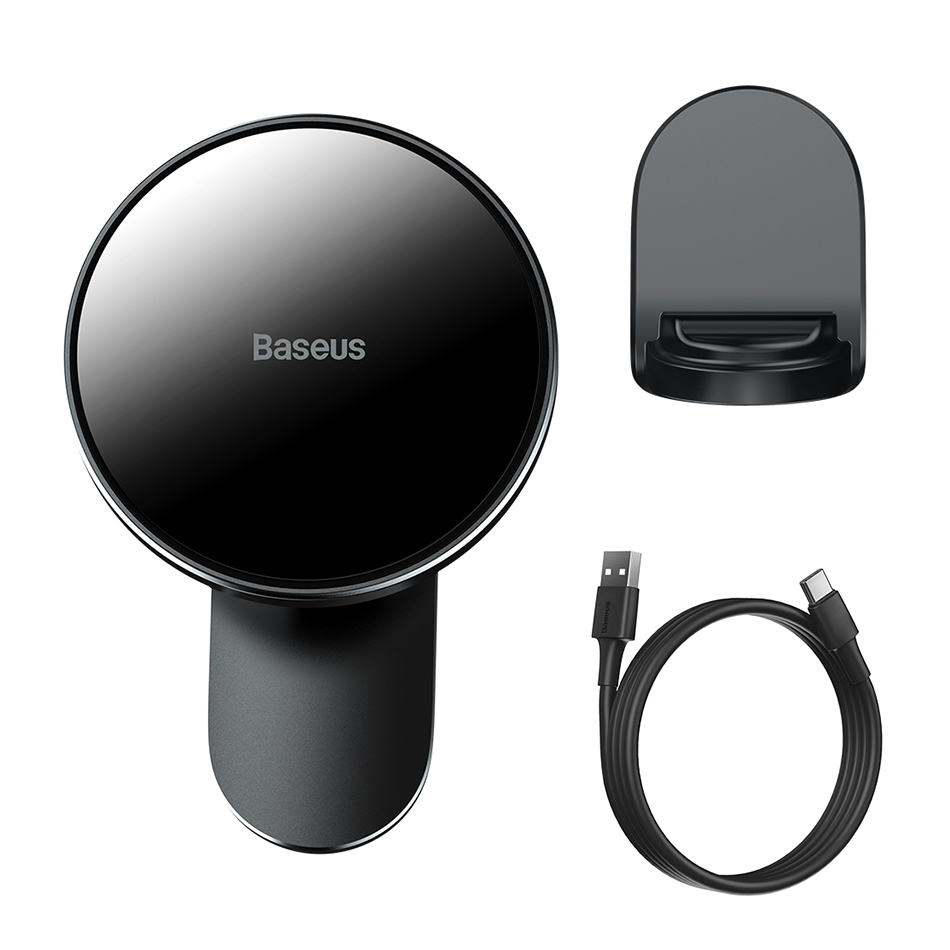 Baseus Big Energy (15W) MagSafe Car Holder / Wireless Charger / Air Vent / Dashboard Mount