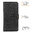 Leather Wallet Case & Card Holder Pouch for Nokia C1 Plus - Black