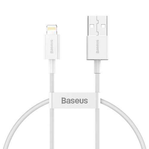 Baseus (2.4A) Short Lightning Charging Cable (25cm) for iPhone / iPad - White