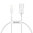 Baseus (2.4A) Short Lightning Charging Cable (25cm) for iPhone / iPad - White