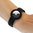 Silicone Wrist Band Holder / Pin & Tuck Strap Case for Apple AirTag - Black