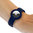 Silicone Wrist Band Holder / Pin & Tuck Strap Case for Apple AirTag - Midnight Blue