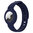 Silicone Wrist Band Holder / Pin & Tuck Strap Case for Apple AirTag - Midnight Blue