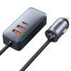 Baseus (120W) Share (4-Port) USB-A / Type-C (PD) Car Charger / Extension Cable Hub (1.5m)