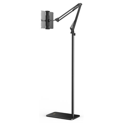 L10 (Tall) Carbon Steel Floor Stand / Long Trifold Arm / 360 Rotatable Holder for iPad / Tablet