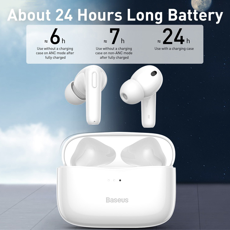 Baseus Simu S2 TWS Noise Cancelling Bluetooth Wireless Earphones