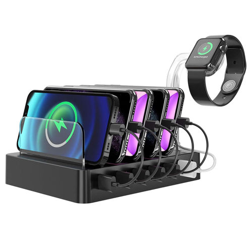 50W (6-Port) USB Charging Station Stand (6-Bay) for Phone / Tablet