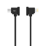 Double Right Angle (90 Degree) USB Type-C to Lightning Cable (30cm) for iPhone / iPad