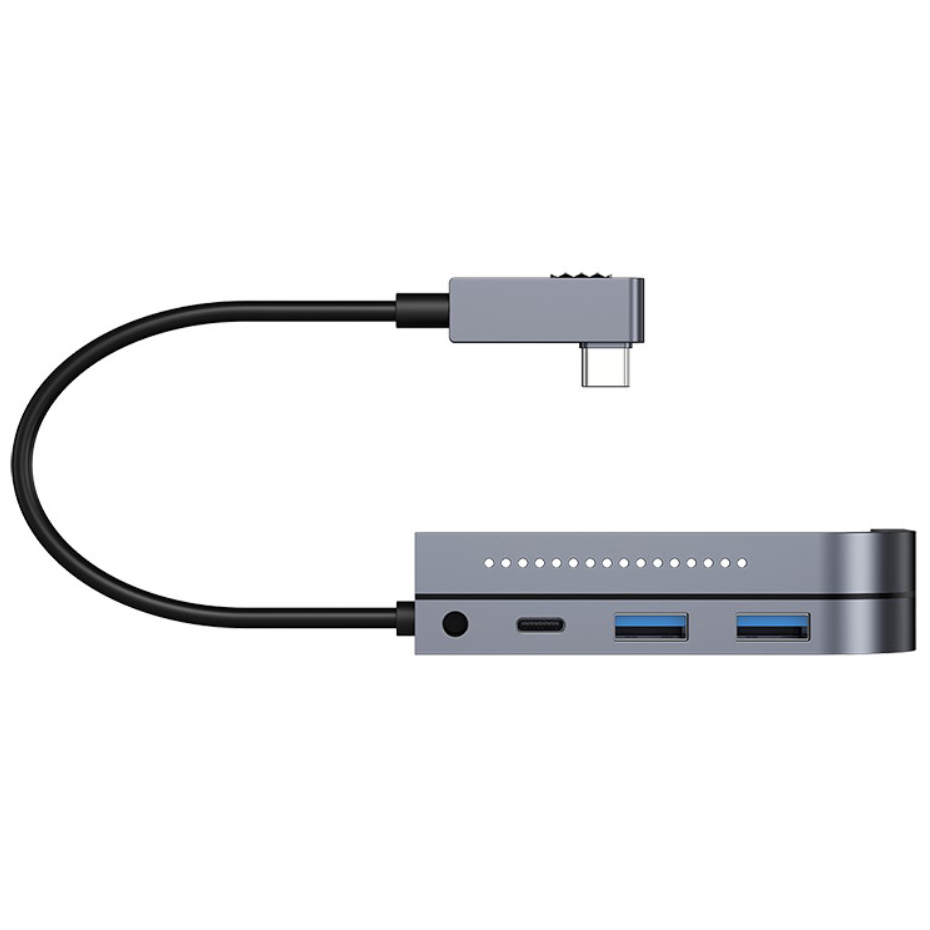 Baseus Bolt v2 (6-in-1) USB Type-C Hub / MicroSD / 3.5mm Aux / HDMI for iPad Pro / Laptop