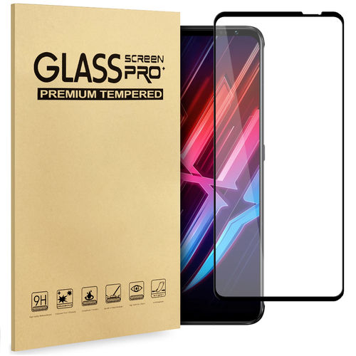 Full Coverage Tempered Glass Screen Protector for ZTE Nubia Red Magic 6 Pro - Black