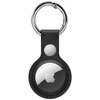 Leather Protective Case / Keychain Holder / Hanging Buckle for Apple AirTag - Black