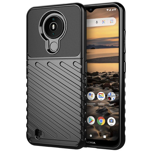 Flexi Thunder Shockproof Case for Nokia 1.4 - Black (Texture)