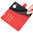 Leather Wallet Case & Card Holder Pouch for Nokia X20 - Red