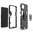 Slim Armour Shockproof Case / Finger Ring Holder for Samsung Galaxy A22 5G - Black