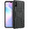 Dual Layer Rugged Tough Case & Stand for Xiaomi Redmi 9A - Black