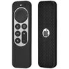 Slim Silicone Protective Case for Apple TV 4K Siri Remote (2nd / 3rd Gen) - Black