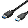 USB 3.0 (Type-A) High Speed (Female) Data Transfer Extension Cable (1.8m) - Black