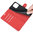 Leather Wallet Case & Card Holder Pouch for Apple iPhone 13 Pro - Red
