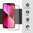 Full Coverage Tempered Glass Screen Protector for Apple iPhone 16e / 13 / 13 Pro - Black