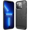 Flexi Slim Carbon Fibre Case for Apple iPhone 13 Pro - Brushed Black