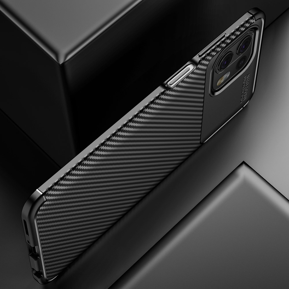 Flexi Slim Carbon Fibre Case for Motorola Edge 20 Fusion (Black)
