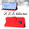 Leather Wallet Case & Card Holder Pouch for Nokia XR20 - Red